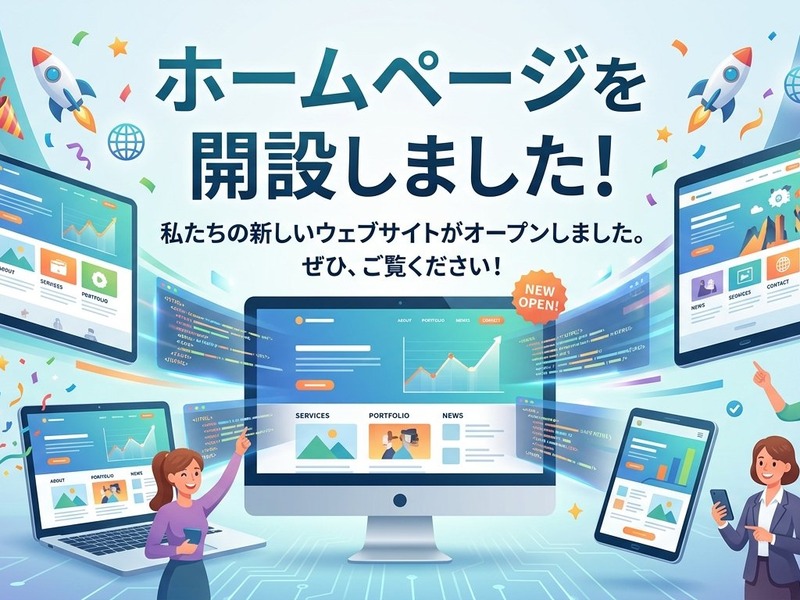 ホームページをリニューアルしました。